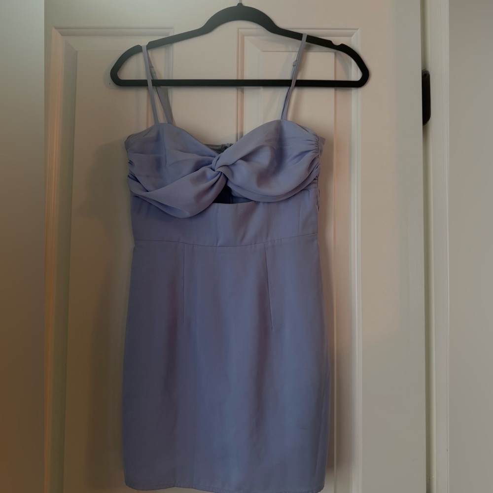 Baby Blue Revolve Mini Dress